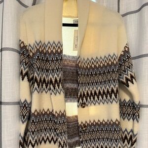 Evereve Mari Fair Isle Cardigan Sweater